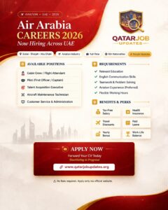 🚨 URGENT HIRING – UAE 2026 Air Arabia!