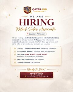 🔥 Urgent Hiring in Qatar – Apply Today!