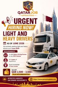 🚨 QATAR JOB ALERT – APPLY NOW!