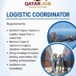 URGENTLY REQUIRED LOGISTICS COORDINATOR – QATAR