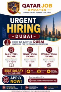 🚨 URGENT HIRING IN DUBAI – TEACHERS WANTED! 📚✈️